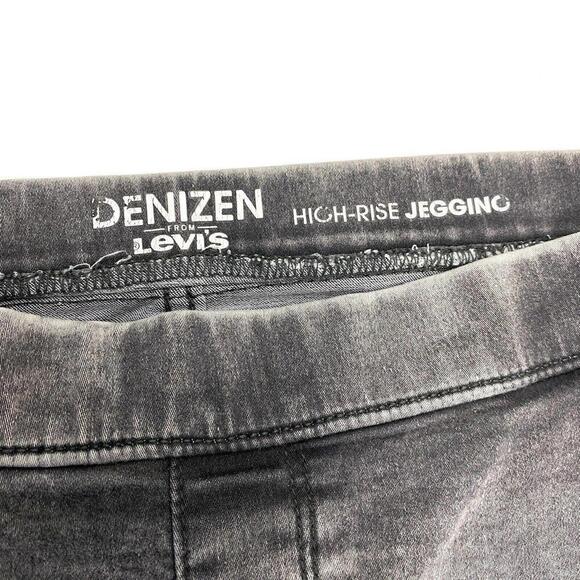 Denizen From Levi's Hight Rise Jegging Pull On Women's size L Gray Denim Jeans - Picture 3 of 4